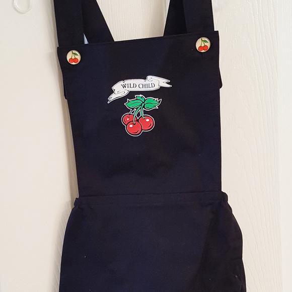 Girls APRON DRESS Wild Child NWT Lucky Lil Devil - Picture 1 of 3